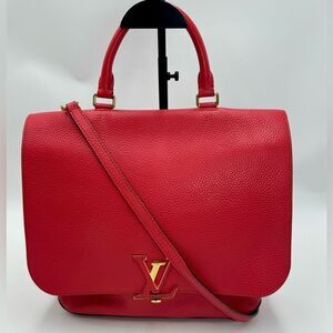 Louis Vuitton Coquelicot Taurillon Leather Volta 2way LV Handbag Messenger